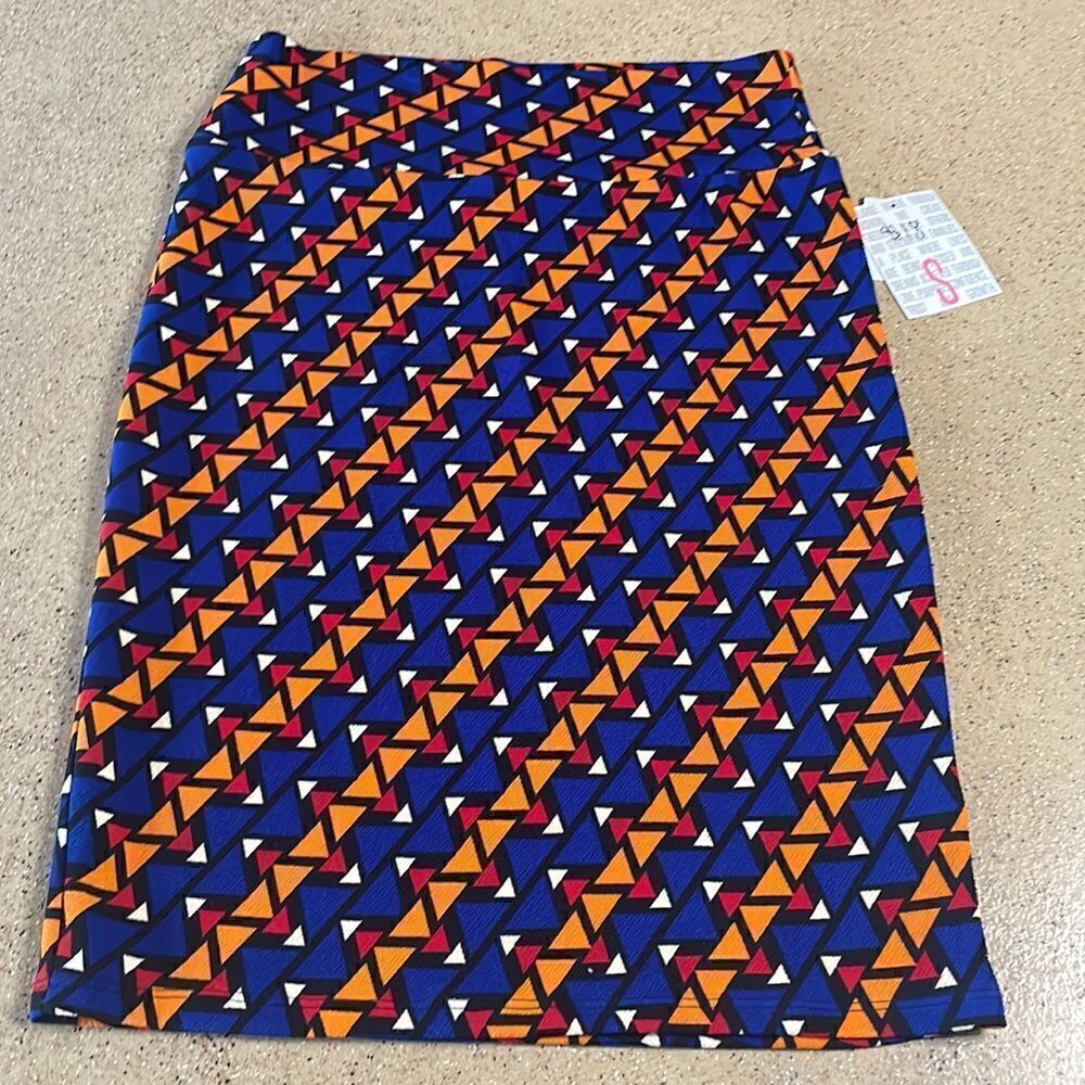 New LuLaRoe Cassie Pencil Skirt Geometric Print sz S